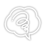 もやもやしたふきだし